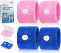 LYJEE Motion Sickness Bands for Kids, Travel Sickness Relief Wristbands, Anti-Nausea Wristbands for Car or Sea Sickness