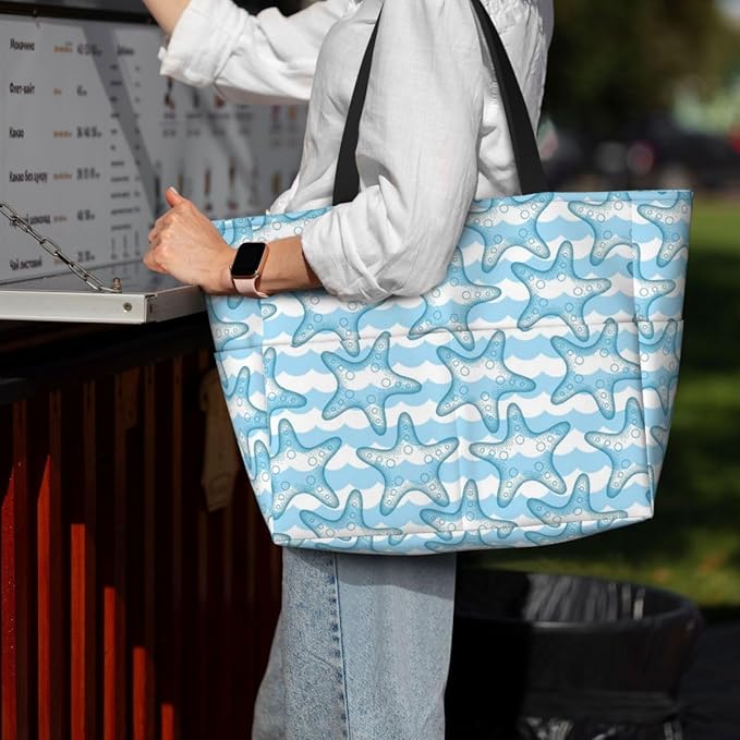 Waterproof Beach Tote Pool Bags for Women Ladies Extra Large Gym Tote Bag for Weekender Travel with Small Pouch
