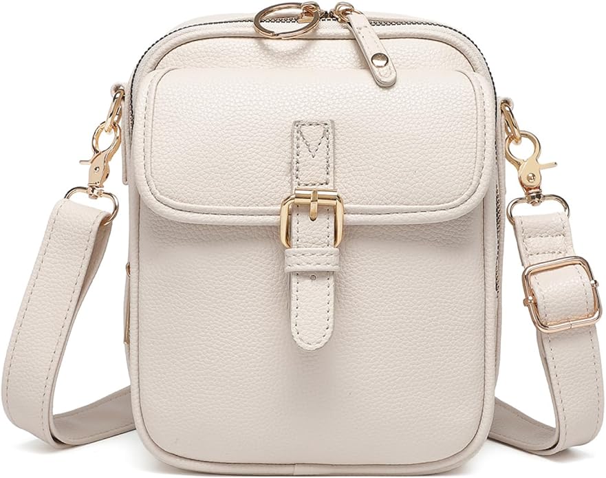 1060 Leather Crossbody Bags for Women Anti-Theft Vegan Purse with Card Slots, Travel Shoulder Bag, Waterproof Crossbody Purse