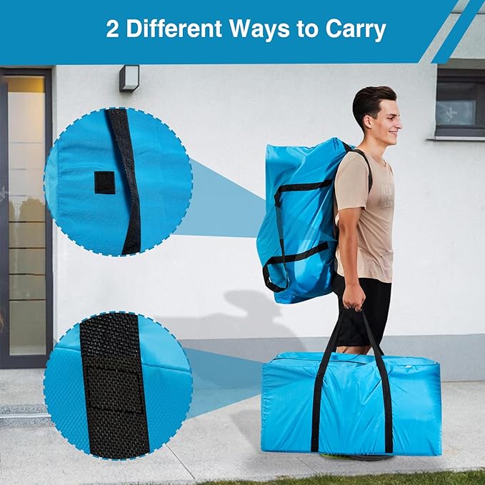 Extra Large Moving Bags Heavy Duty Space Saver Vacuum Storage Bag Vacuum Seal bags for Clothing Travel Packing bag Blue Bag for Moving Vaccine Sealed Blue Storage Bags (12 Pack)