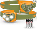 Energizer LED Headlamp PRO (2-Pack), IPX4 Water Resistant Headlamps, High-Performance Head Light for Outdoors, Camping, Running, Storm, Survival LED Light for Emergencies (Batteries Included)