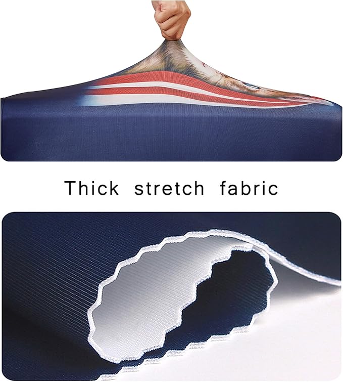 WUJIAONIAO Travel Luggage Cover Baggage Suitcase Cover Protector Skins 18-32 Inch (Cat A, M (for 22-24 inch luggage))