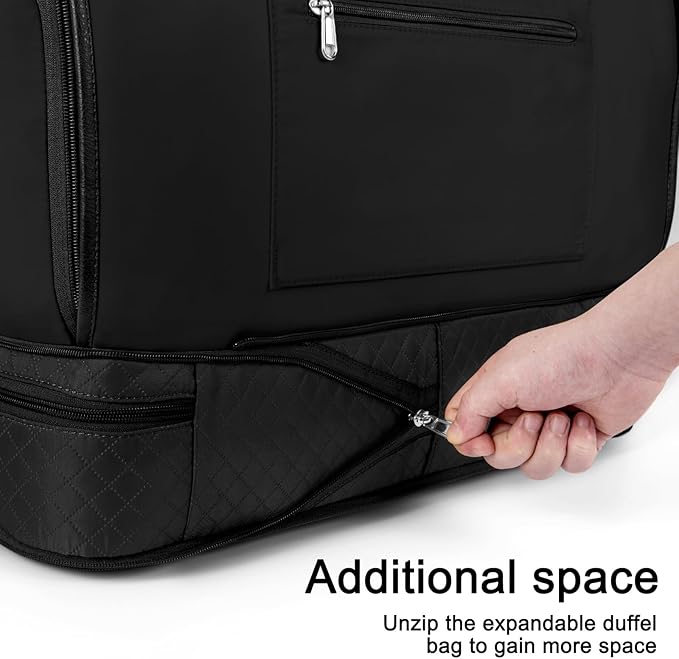 Convertible Travel Garment Bags - Carry On Garment Duffel Bag with Shoe Compartment Large Travel Garment Bag with Storage Bag Toiletry Bag 2 in 1 Hanging Suit Bag Weekender Bag for Women Men 3pcs Set