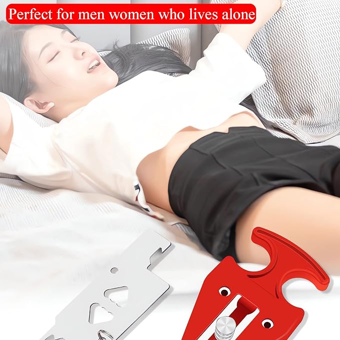 Portable Door Lock for Hotel Home Apartment, Door Blocker Security No Drill Door Lock for Privacy and Safety Portable Safety Locks for Kid Women