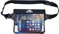 DRLOKPAK Waterproof Waist Bag Pouch Fanny Pack Bum Bag with Secret Holder Keeps Your Phone Kindle Wallet Watch & Valuables Dry - Perfect for Surf Canoe Swim Snorkel Dive Beach Pool(Black)