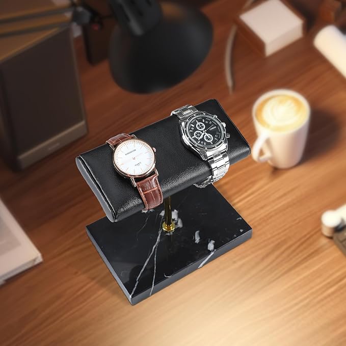 LYS&LYX Watch stand watch display stand watch holder watch Handcrafted watch holder (2--black/glod/black)