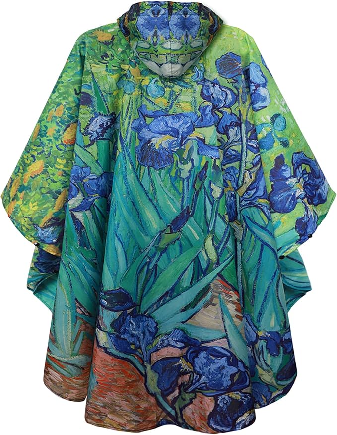 SaphiRose Unisex Rain Poncho Raincoat Hooded for Adults Women with Pockets
