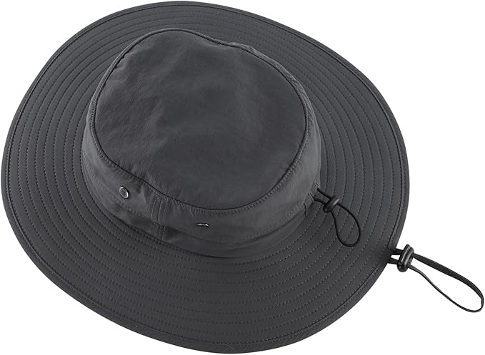 Home Prefer UPF50+ Mens Sun Hat Wide Brim Fishing Hat Sun Protection Beach Gardening Bucket Hat for Men Women