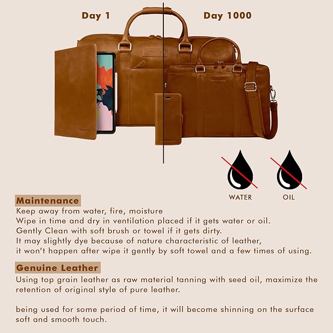 Handmade Leather Backpack for Men and Women, 15.6 Inch Laptop Bag, Genuine Leather Retro Style Casual Daypack, For Colleges & Office, Travel or Hiking- Vintage Brown