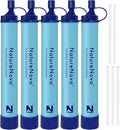 Personal Water Filter Straw Outdoor Portable Filtration Emergency Survival Gear Water Solutions Tactical Gear for Hiking Camping Accessories Travel Hunting Fishing Outing Backpacking