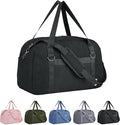 Narwey For Spirit Airlines Personal Item Bag 18x14x8, Small Duffle Bag for Travel, Duffel Bag for Traveling, Carry on Bag for Airplanes Underseat Overnight for Women and Men (Black)