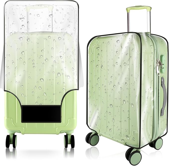 Thicken Clear Luggage Cover Protector, 28" PVC Luggage Covers for Suitcase Waterproof Dustproof Anti-scratch Travel Suitcase Covers Case for Wheeled Luggage