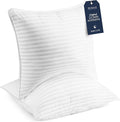 Beckham Hotel Collection Euro Size Throw Pillows (Set of 2), 26 x 26 Down Alternative Pillow Insert for Bed, Couch, and Sofa