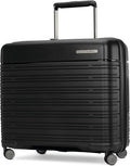 Samsonite Elevation Plus - Medium Hardside Luggage - Scratch Resistant Polypropylene Shell, RightHeight™ Adjustable Handle, Integrated AirTag Holder, TSA Lock, WetPak™ Compartment - Triple Black