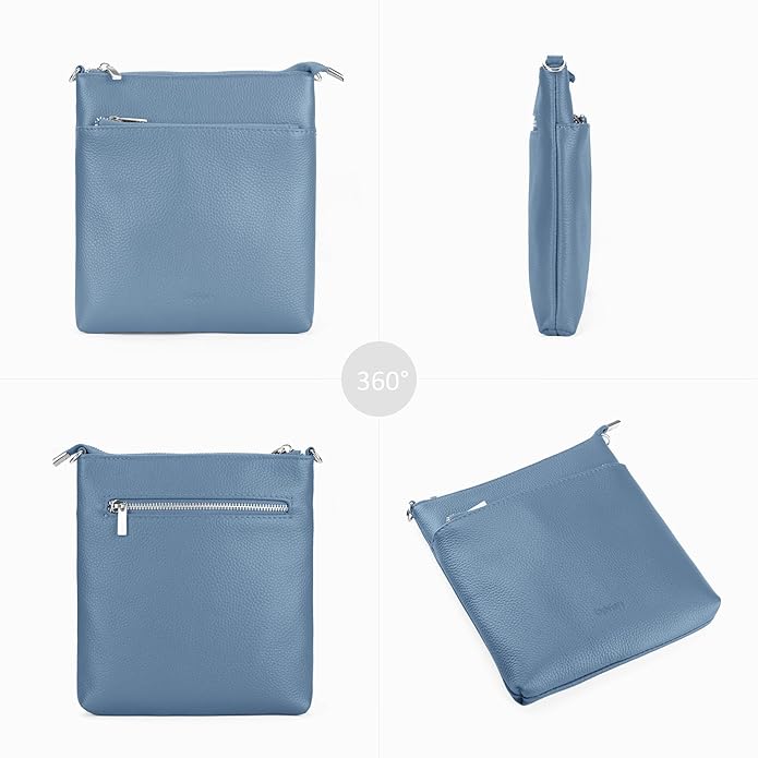 befen Genuine Leather Small Crossbody Purses for Women Travel Cross Body Bags Lightweight with Adjustable Shoulder Strap