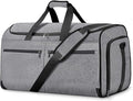 Carry on Garment Bag for Travel, Bukere Convertible Travel Duffel Suit with Shoe Compartment, Detachable Shoulder Strap, 2 in 1 Weekender Men Women