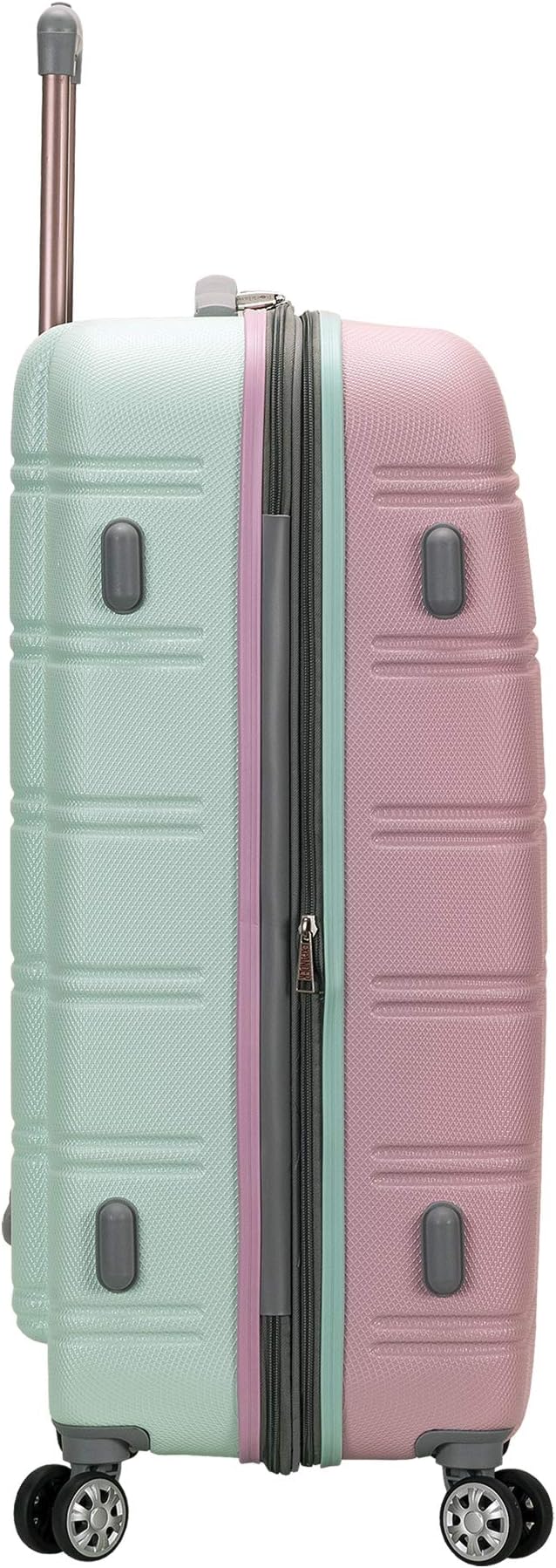 Rockland Melbourne Hardside Expandable Luggage with Spinner Wheels, Mint, 2 Piece (20/28)