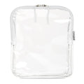 BORSALI TSA-Approved Quart-Sized Bag for Carry-On Travel - One (1) Quart Clear Toiletries, Cosmetic and 3-1-1 Liquids Toiletry Bag - White