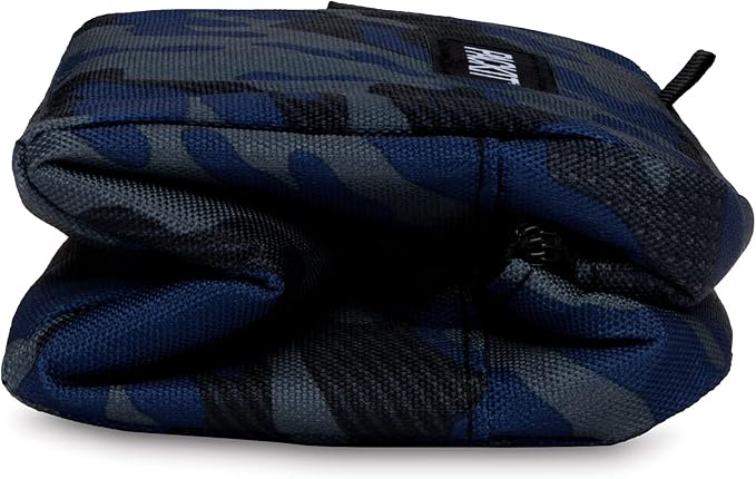 PackIt Freezable Snack Box, Sporty Camo Charcoal Navy, Built with ECOFREEZE Technology, Collapsible, Reusable, Zip Closure with Buckle Handle, Great for All Ages and Fresh Snacks on the go