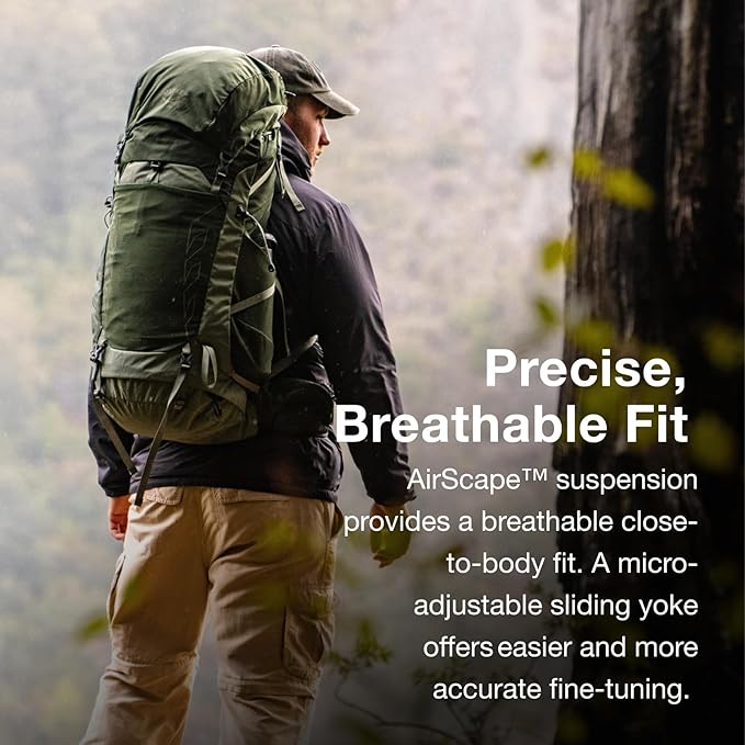 Osprey Talon 44L Men's Lightweight Hiking Backpack with Hipbelt, Green Canopy/Pine Leaf, L/XL