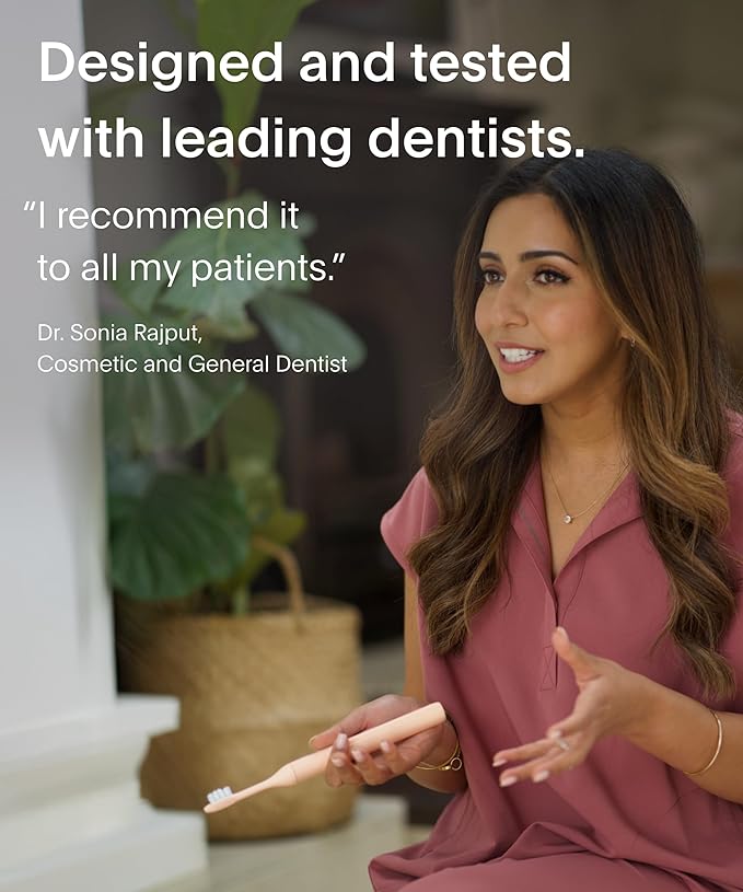 SURI Sonic Electric Toothbrush with UV Travel Case - 40-Day Battery- Designed in California - Electric Toothbrushes Adults - Slim Travel Tooth Brush