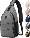 Crossbody Bags for Women Men Trendy Sling Bag Bakpack Casual Chest Bag with Convertible Shoulder Strap