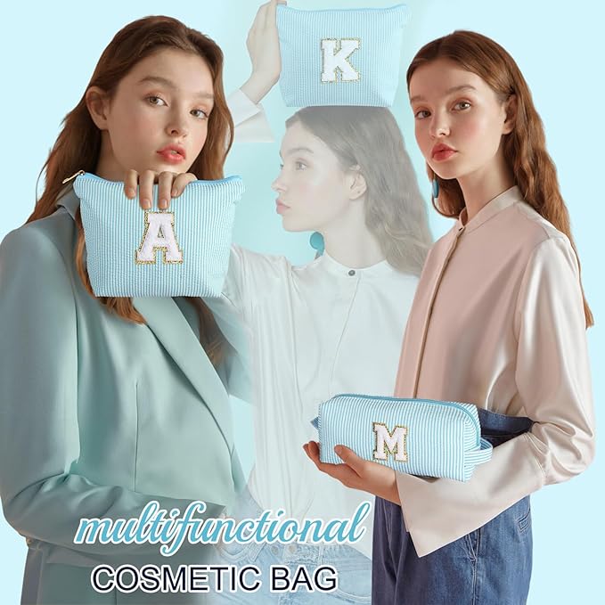 YOOLIFE Cute Cosmetic Bag Travel Bag - Makeup Bag Large Makeup Bag Make Up Bag Travel Cosmetic Bag Travel Size Toiletries Personalized Daughter Gifts Sister Gifts for Women Her Birthday Gifts Gift T