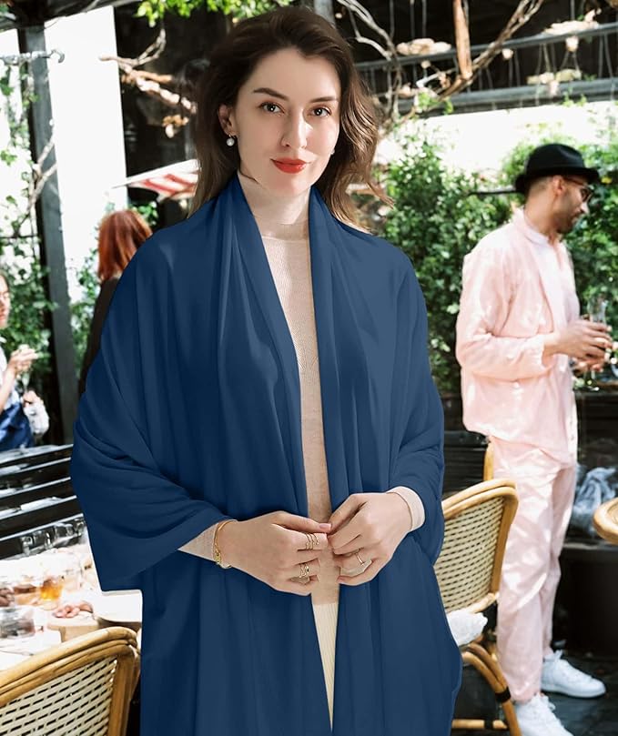 VENVSBEE Shawl Wraps for Women, Travel Scarf Soft Blanket Wrap Pashmina Travel Accessory for Airplane