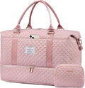 LOVEVOOK Travel Duffle Bag,Weekender Bags for Women with Shoe Compartment，Carry on Overnight Bag with Toiletry Bag,Gym Duffel Bag with Wet Pocket, Hospital Bags for Labor and Delivery