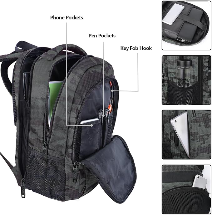 MATEIN 17.3 Inch Computer Backpack, Extra Large TSA Friendly Travel Laptop Backpack with USB Charging Port, Anti Theft Carry On Flight Approved Business Work College Backpack Bag for Men Women Gift