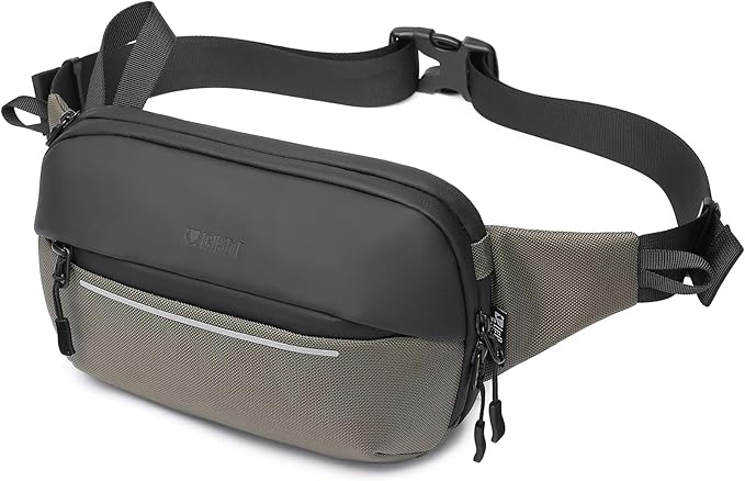 Crossbody Fanny Pack Belt Bag for Women & Men with Multi-Pockets, Waterproof Sling Bag for Travel, Running, Hiking, Cycling, Fashion Waist Bag Fits All Phones, Perfect Running Bag