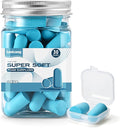 30Pair Soft Foam EarPlugs, 32dB Disposable Sound Blocking Noise Cancelling Ear Plugs for Sleeping/Concerts Loud Music/Shooting Guns/Work Construction, Hearing Safety Protection (Blue)