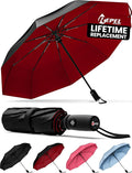 REPEL Windproof Travel Umbrella - Compact & Withstands Winds up to 85MPH , Strongest Premium Auto Folding Umbrella for Rain and Sun - Durable, Light & Portable for Women & Men , Fits Backpack & Cars