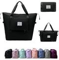 Large Capacity Foldable Travel Bag, Expandable lightweight Carry on Bag, Dry with Wet Separation Spor Duffel Bags