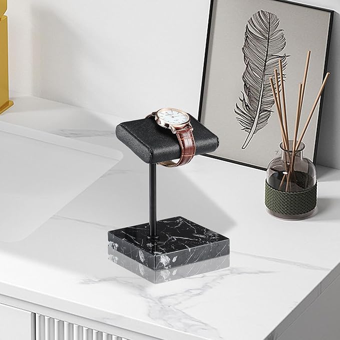 LYS&LYX Watch stand watch display stand watch holder watch Handcrafted watch holder (1black)