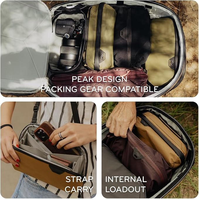 Peak Design Small Tech Pouch, Kelp, Electronics Organizer for Travel or Everyday Carry, Origami-Style Storage, Cable Pass-Through, Weatherproof Recycled Nylon, Gear Carry Bag for Men and Women