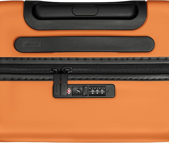 Away Carry-On Luggage, Lightweight Hardside Suitcase with Spinner Wheels, 22 Inch Airline Approved, TSA Lock, Sorbet Orange