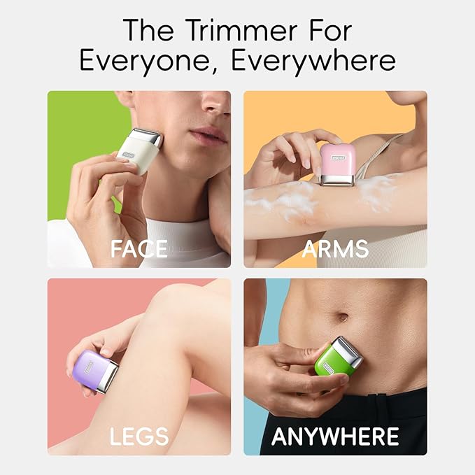 yoose Electric Razors for Women, IPX7 Alloy Body Bikini Trimmer for Women (USB-C, Trimmer Comb, Multi Shaving Modes), Portable Size, Radiant Gold