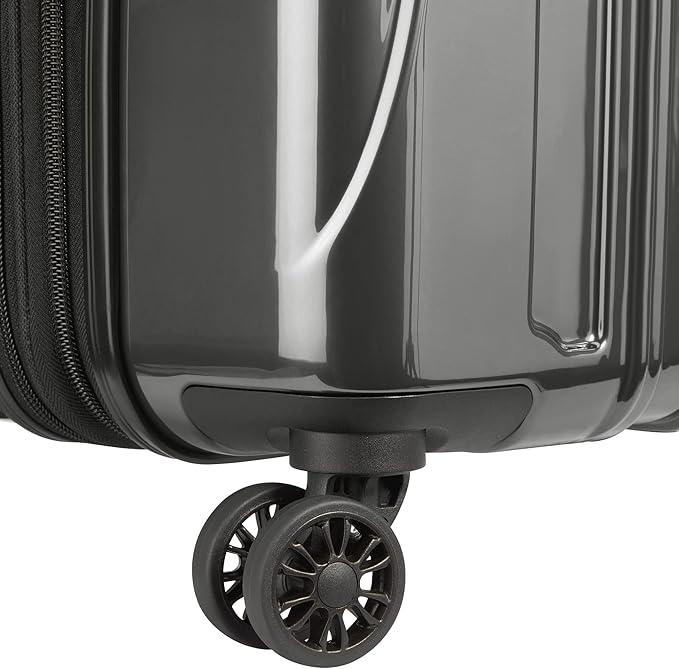 DELSEY PARIS Helium Aero Hardside Expandable Luggage with Spinner Wheels, Brushed Charcoal, 2-Piece Set (21/24)