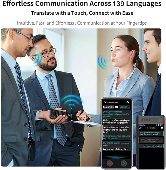 iTour D-pro Language Translator Device, Realtime Detachable Dual Screen AI Translator with 139 Languages, Online & Offline & Photo Translation, Instant Voice Translator for Business Learning Travel