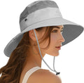 PFFY Sun Bucket Hats for Men Women 3” Wide Brim UPF 50+ Fishing & Beach Hat