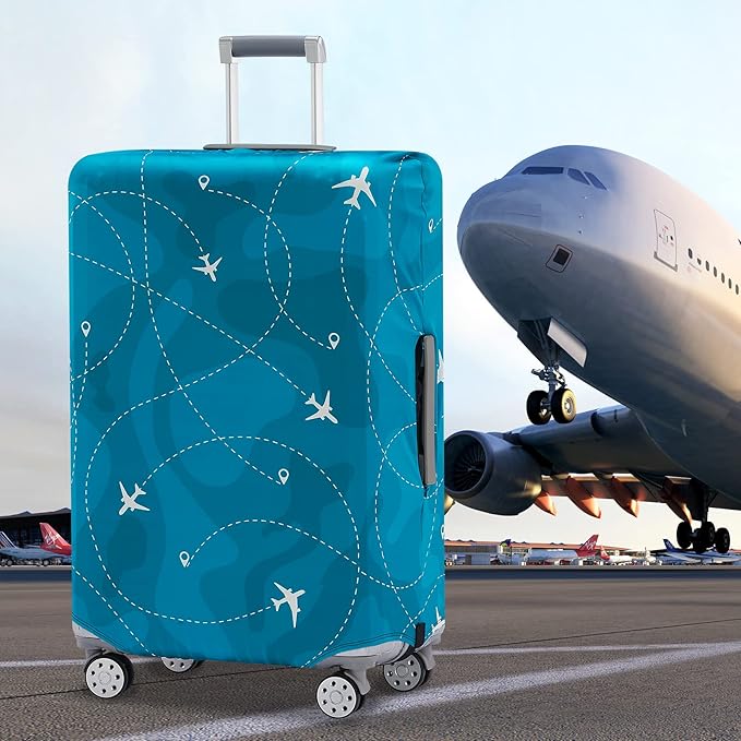 Travelkin Luggage Cover Washable Suitcase Cover Suitcase Protector Anti-scratch Suitcase cover Fits 18-32 Inch Luggage(M for 22-25 Inch Luggage)