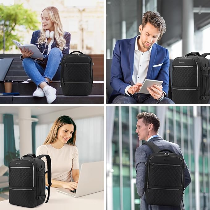 Travel Backpack,30L Carry on Backpack for Airplanes,17.3 Inch Frontier Airlines Personal Item Travel Bag with USB Charger and Cosmetic Bag