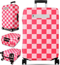 Slohif Luggage Cover for Suitcase Tsa Approved Protector - Luggage Sleeve Large Suit Case Cover Travel Stretch Baggage Case Protective Washable Fit 18-20 Inch Checkered XS