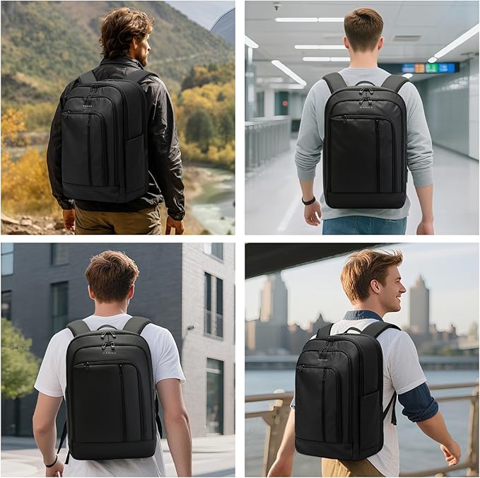 BANGE 28L Lightweight Backpack, 15.6-inch Laptop Travel Backpacks, Unisex Multifunctional Storage Pockets Business Commuter rucksack, Waterproof and Wear-resistant Outdoor Sports Leisure daypack