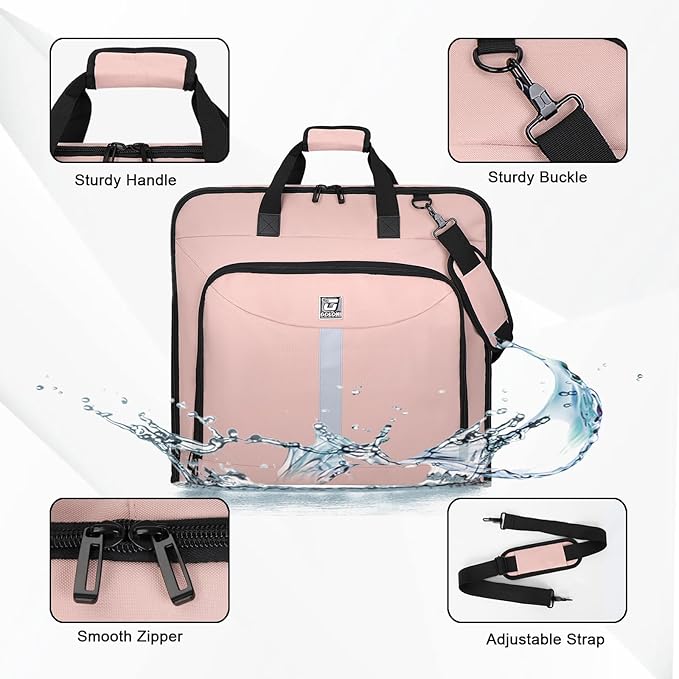 Garment Bags for travel,Hanging clothes Bag for Men Women,Suit Bags with Shoulder Strap,Wedding dress/shirt carry on luggage with fence hook,Wrinkle Free foldable duffle bag,Waterproof luux travel bag