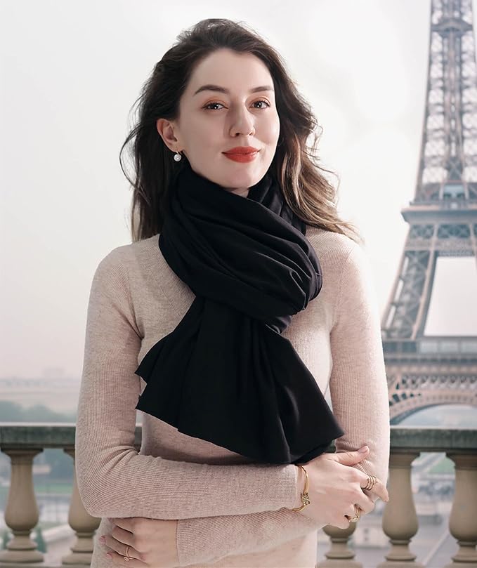 VENVSBEE Shawl Wraps for Women, Travel Scarf Soft Blanket Wrap Pashmina Travel Accessory for Airplane