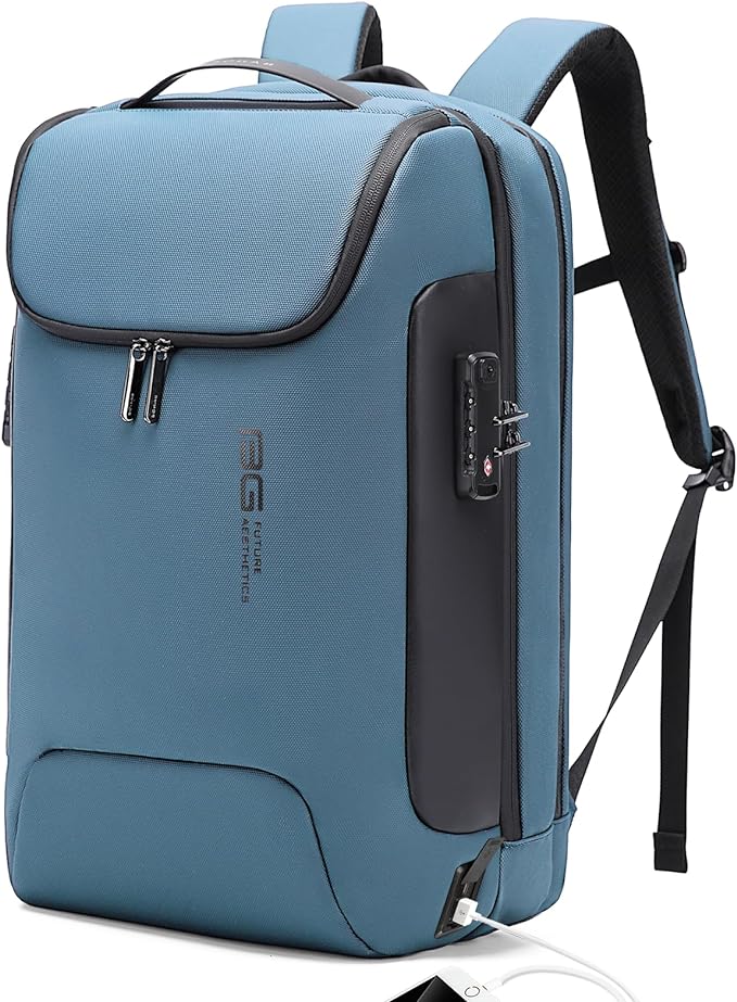 BANGE Anti-Theft Travel Backpack,Waterproof Fashion Work Backpacks,High Tech Backpack with USB3.0 Charging Port,Business Laptop Backpack Fits 17.3 Inch Notebook for Women