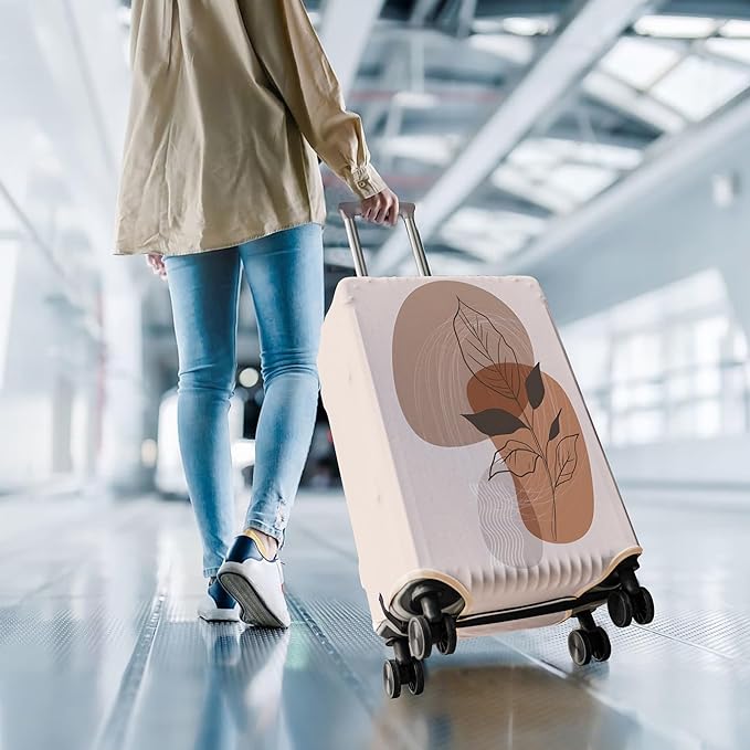Travel Luggage Cover Suitcase Protector Fits 18-32 Inch Wheel Covers PatternedTravel Related Items Flower Luggage Protector Elastic S