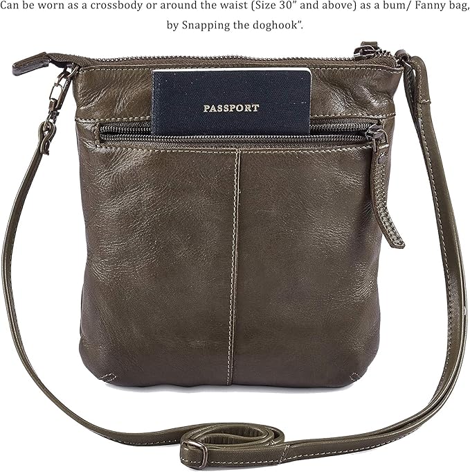 Crossbody Sling Bag for Women Small Real Leather Purse Vintage Travel Crossover Shoulder Bag Handmade